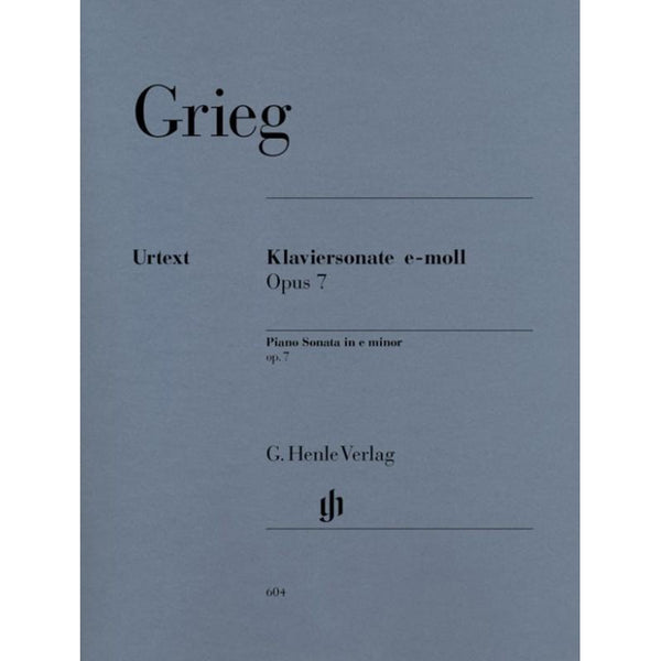 Grieg Piano Sonata In E Minor Op 7-Sheet Music-G. Henle Verlag-Logans Pianos