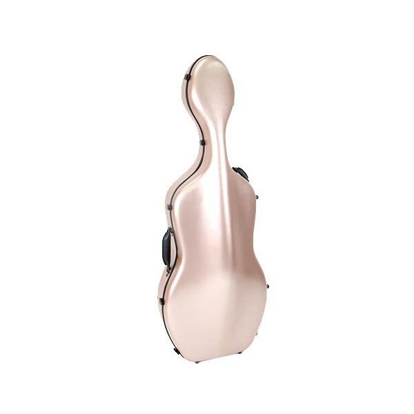 HQ Brushed Polycarbonate Cello Case-Orchestral Strings-HQ-Rose Gold-4/4-Logans Pianos