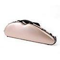 HQ Brushed Polycarbonate Half Moon Violin Case-Orchestral Strings-HQ-Rose Gold-Logans Pianos