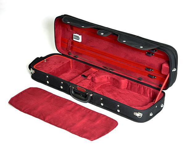HQ Oblong Woodshell Violin Case-Orchestral Strings-HQ-Logans Pianos
