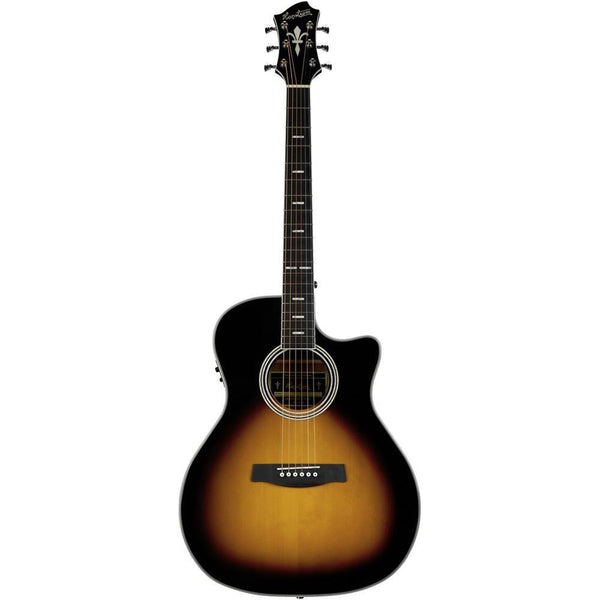 Hagstrom Siljan II Grand Auditorium Acoustic/Electric Guitar-Guitar & Bass-Hagstrom-Tobacco Sunburst-Logans Pianos
