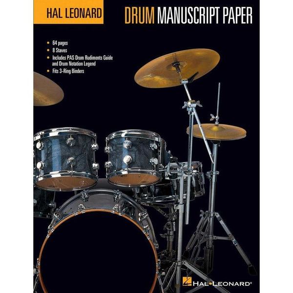 Hal Leonard Drum Manuscript Paper-Sheet Music-Hal Leonard-Logans Pianos