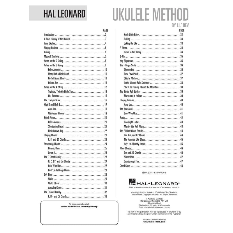 Hal Leonard Ukulele Method - Book 1-Sheet Music-Hal Leonard-Logans Pianos