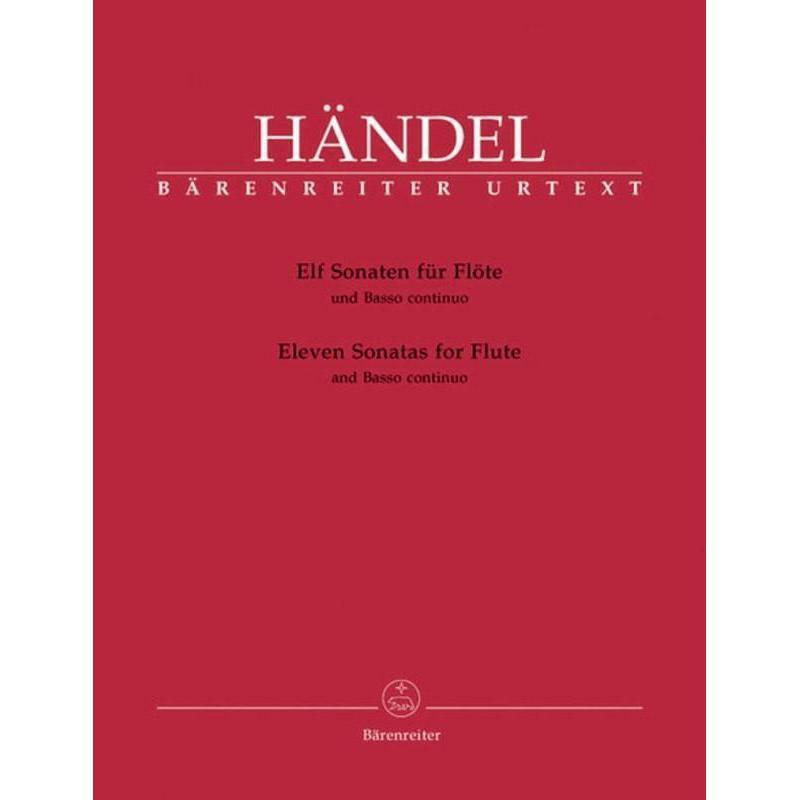 Handel - 11 Sonatas for Flute and Basso Continuo-Sheet Music-Barenreiter-Logans Pianos