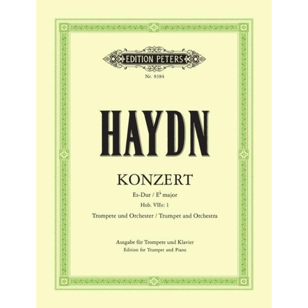 Haydn Concerto Hob 7E No 1 E Flat-Sheet Music-Edition Peters-Logans Pianos