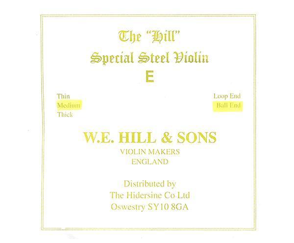 Hill Special Violin Strings - Single E-Orchestral Strings-Hill-Medium-Ball-Logans Pianos