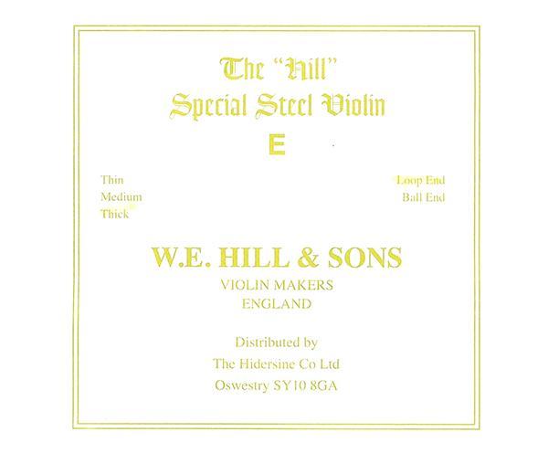 Hill Special Violin Strings - Single E-Orchestral Strings-Hill-Thick-Loop-Logans Pianos