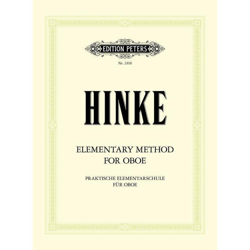 Hinke - Elementary Method for Oboe-Sheet Music-Edition Peters-Logans Pianos