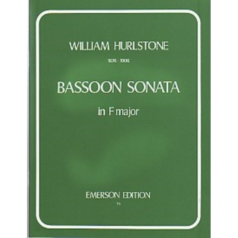 Hurlstone Bassoon Sonata In F Major-Sheet Music-Emerson Edition-Logans Pianos