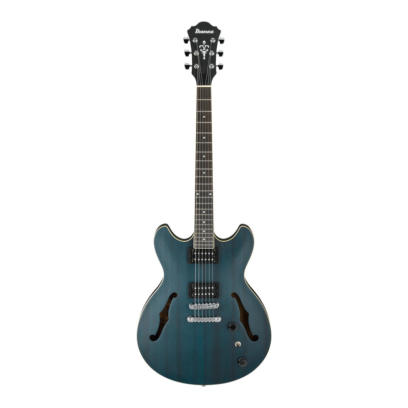 Ibanez Artcore AS53 Semi-Hollow Body Electric Guitar-Guitar & Bass-Ibanez-Transparent Blue Flat-Logans Pianos