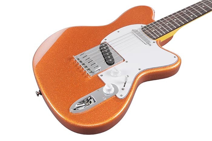 Ibanez Yvette Young YY20 Electric Guitar +FREE XTREME HARD CASE-Guitar & Bass-Ibanez-Orange Cream Sparkle-Logans Pianos