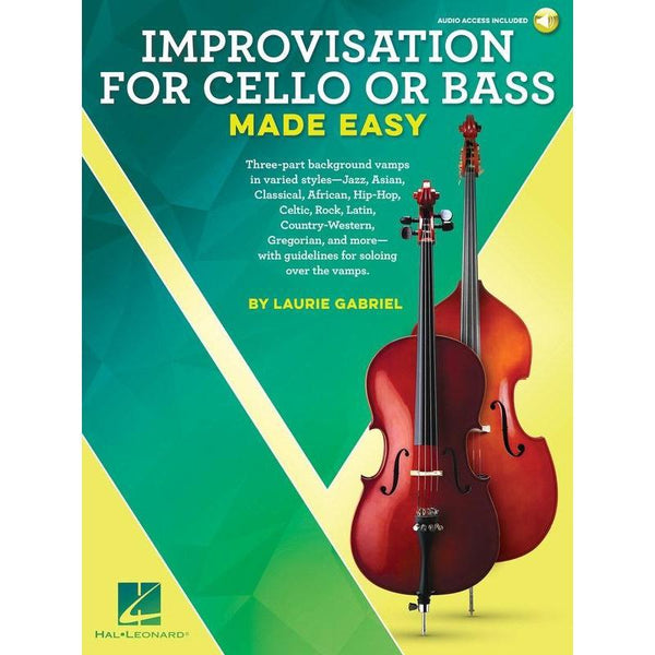 Improvisation for Cello or Bass Made Easy-Sheet Music-Hal Leonard-Logans Pianos