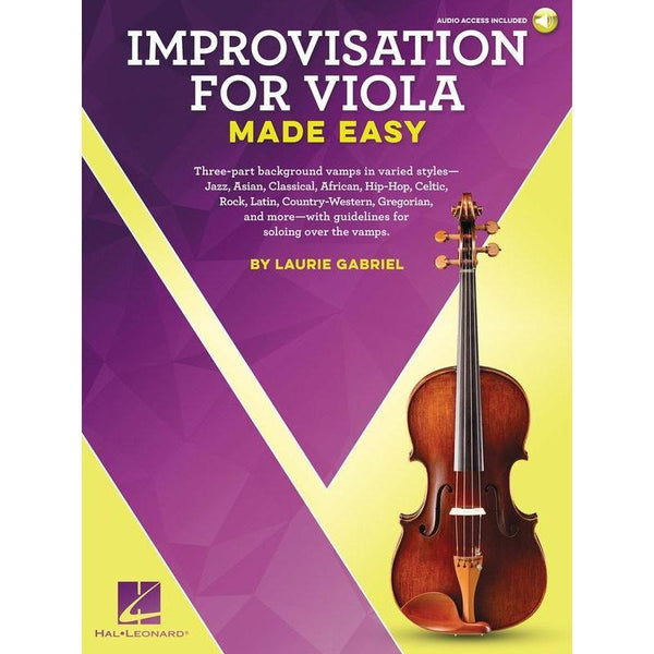 Improvisation for Viola Made Easy-Sheet Music-Hal Leonard-Logans Pianos