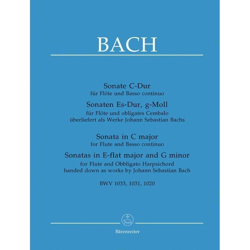 J. S. Bach - 3 Sonatas BWV 1020, 1031, 1033-Sheet Music-Barenreiter-Logans Pianos