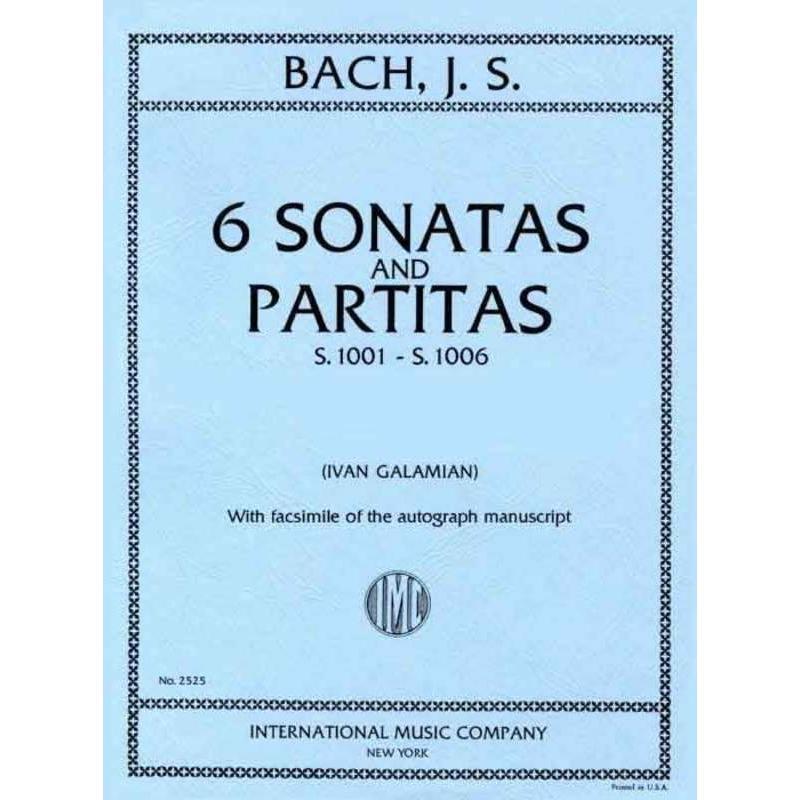 J. S. Bach - 6 Sonatas and Partitas BWV 1001-1006-Sheet Music-International Music Company-Logans Pianos
