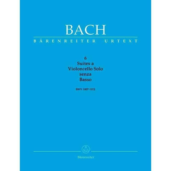 J. S. Bach - 6 Suites for Violoncello solo-Sheet Music-Barenreiter-Logans Pianos