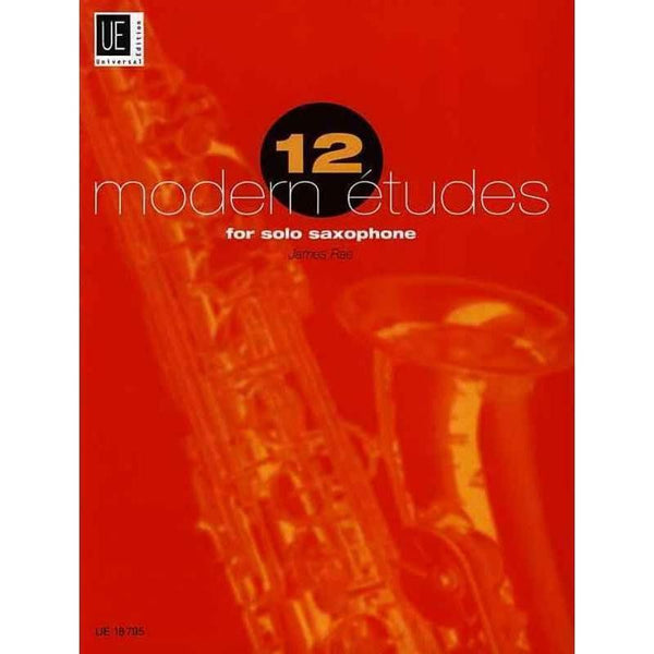 James Rae - 12 Modern Etudes for Solo Saxophone-Sheet Music-Universal Edition-Logans Pianos