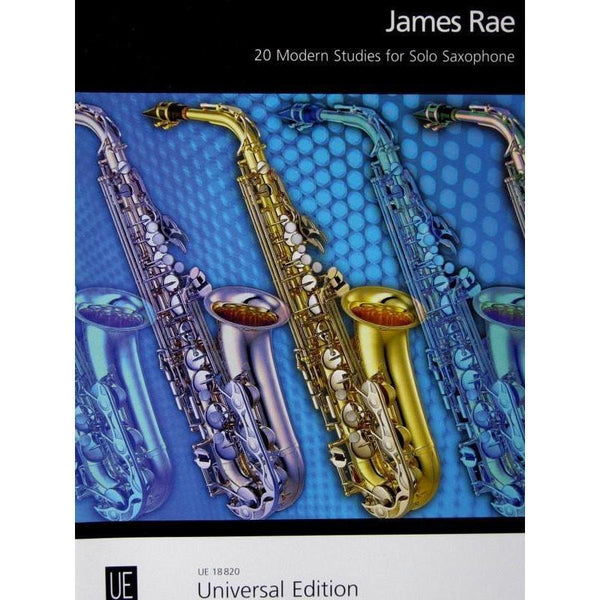 James Rae - 20 Modern Studies for Solo Saxophone-Sheet Music-Universal Edition-Logans Pianos