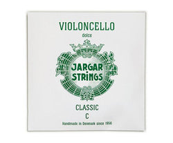 Jargar Classic Dolce Green Cello Strings - Single C-Orchestral Strings-Jargar-4/4-Logans Pianos