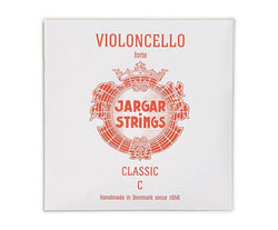 Jargar Classic Forte Red Cello Strings - Single C-Orchestral Strings-Jargar-4/4-Logans Pianos
