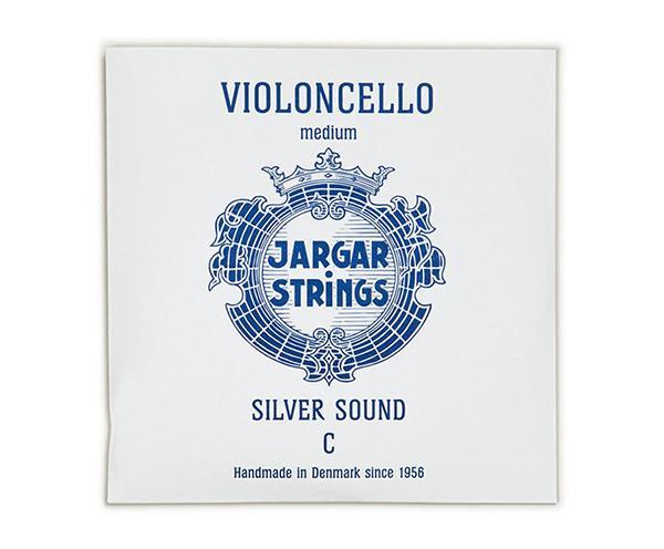 Jargar Silver Sound Medium Cello Strings - Single C-Orchestral Strings-Jargar-4/4-Logans Pianos