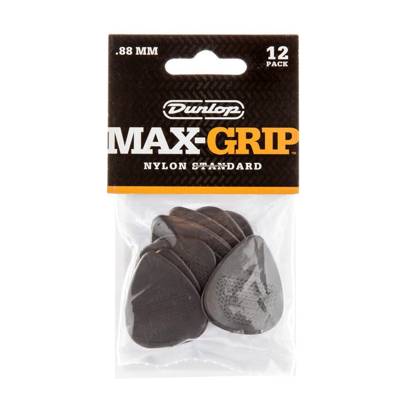 Jim Dunlop Nylon Max-Grip Guitar Picks - 12 Pack-Guitar & Bass-Jim Dunlop-0.60mm-Logans Pianos