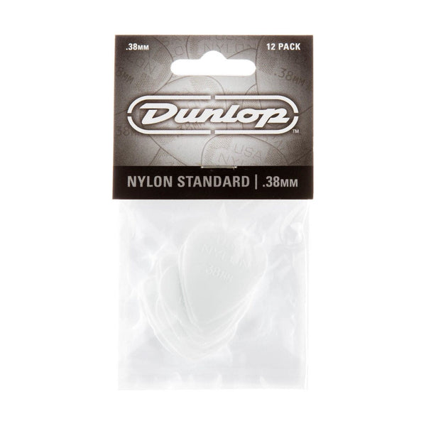 Jim Dunlop Nylon Standard Guitar Picks - 12 Pack-Guitar & Bass-Jim Dunlop-0.38mm-Logans Pianos