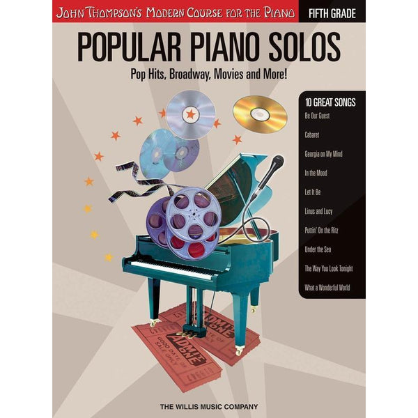 John Thompson Popular Piano Solos - Grade 5-Sheet Music-Willis Music-Logans Pianos