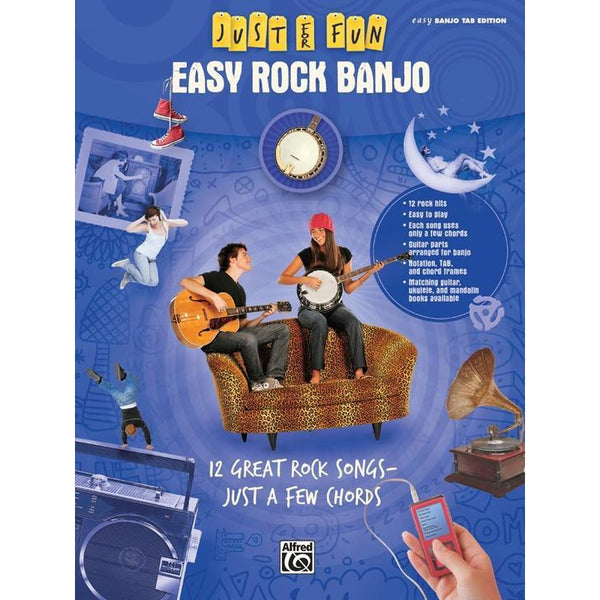 Just for Fun: Easy Rock Banjo-Sheet Music-Stone Percussion Books-Logans Pianos