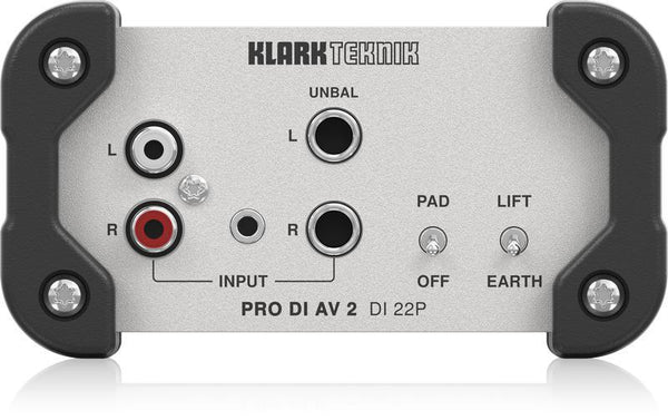 Klark Teknik DI 22P Passive Stereo DI Box-Live Sound & Recording-Klark Teknik-Logans Pianos