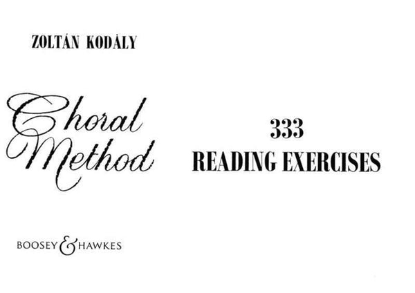 Kodaly Choral Method Vol. 2 - 333 Reading Exercises-Sheet Music-Boosey & Hawkes-Logans Pianos