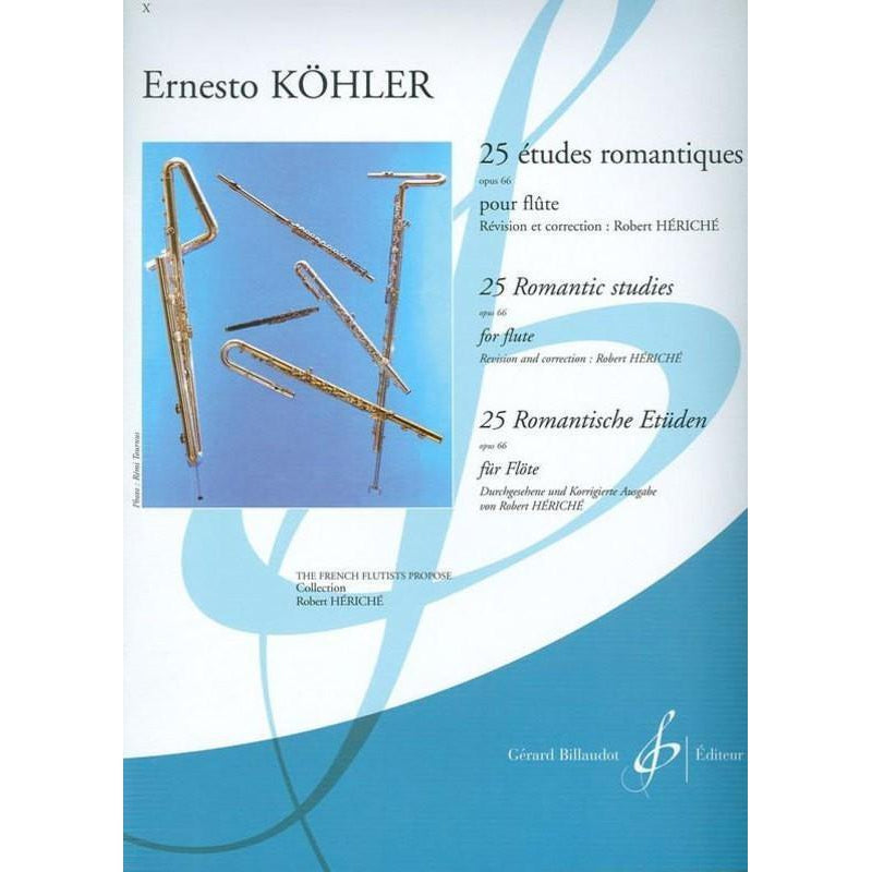 Koehler - 25 Etudes Romantiques Op. 66-Sheet Music-Gerard Billaudot Editeur-Logans Pianos