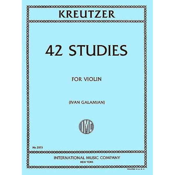 Kreutzer 42 Studies-Sheet Music-International Music Company-Logans Pianos
