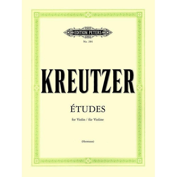 Kreutzer 42 Studies or Caprices for Violin-Sheet Music-Edition Peters-Logans Pianos