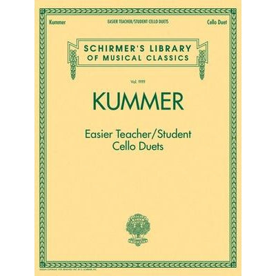 Kummer - Easier Teacher/Student Cello Duets-Sheet Music-G. Schirmer Inc.-Logans Pianos