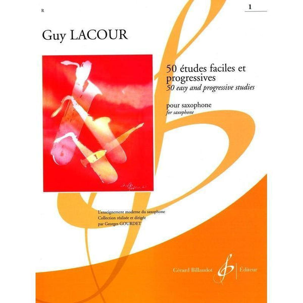 Lacour - 50 Easy and Progressive Studies Vol. 1-Sheet Music-Gerard Billaudot Editeur-Logans Pianos