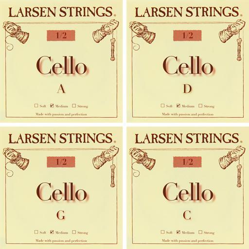 Larsen Cello Strings - Full Set-Orchestral Strings-Larsen-1/2-Medium-Logans Pianos