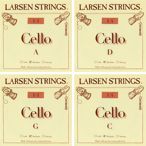 Larsen Cello Strings - Full Set-Orchestral Strings-Larsen-4/4-Medium-Logans Pianos