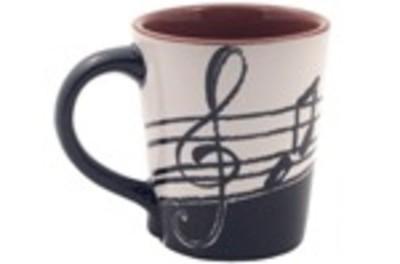 Latte Mug - G Clef with Music Notes-Gifts-AIM-Logans Pianos