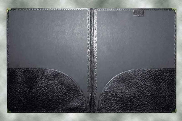 Leatherette Band Folio With Pencil Loop Black-Sheet Music-Deer River-Logans Pianos