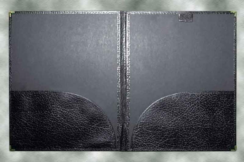 Leatherette Band Folio With Pencil Loop Black-Sheet Music-Deer River-Logans Pianos