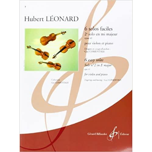 Leonard - Violin Solo Op. 41 No. 2-Sheet Music-Gerard Billaudot Editeur-Logans Pianos