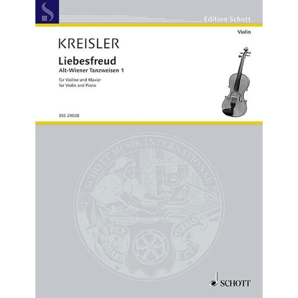 Liebesfreud For Violin And Piano-Sheet Music-Schott Music-Logans Pianos