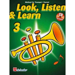 Look, Listen & Learn 3 Trumpet / Cornet-Sheet Music-De Haske Publications-Logans Pianos