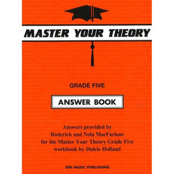 Master Your Theory Grade Five Answer Book-Sheet Music-EMI Music Publishing-Logans Pianos