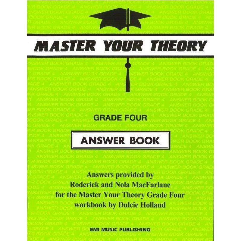 Master Your Theory Grade Four Answer Book-Sheet Music-EMI Music Publishing-Logans Pianos