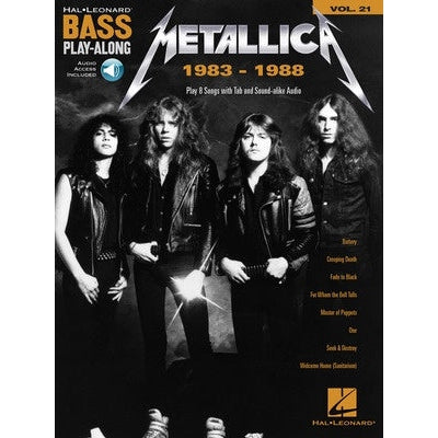 Metallica: 1983-1988 Bass Play Along-Sheet Music-Hal Leonard-Logans Pianos
