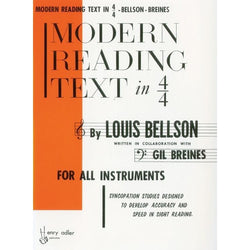 Modern Reading Text in 4/4-Sheet Music-Henry Adler-Logans Pianos