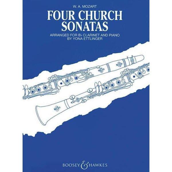 Mozart - Four Church Sonatas for Clarinet-Sheet Music-Boosey & Hawkes-Logans Pianos
