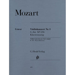 Mozart Violin Concerto No. 3 G Major K. 216-Sheet Music-G. Henle Verlag-Logans Pianos